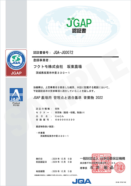 +SA適合証明書